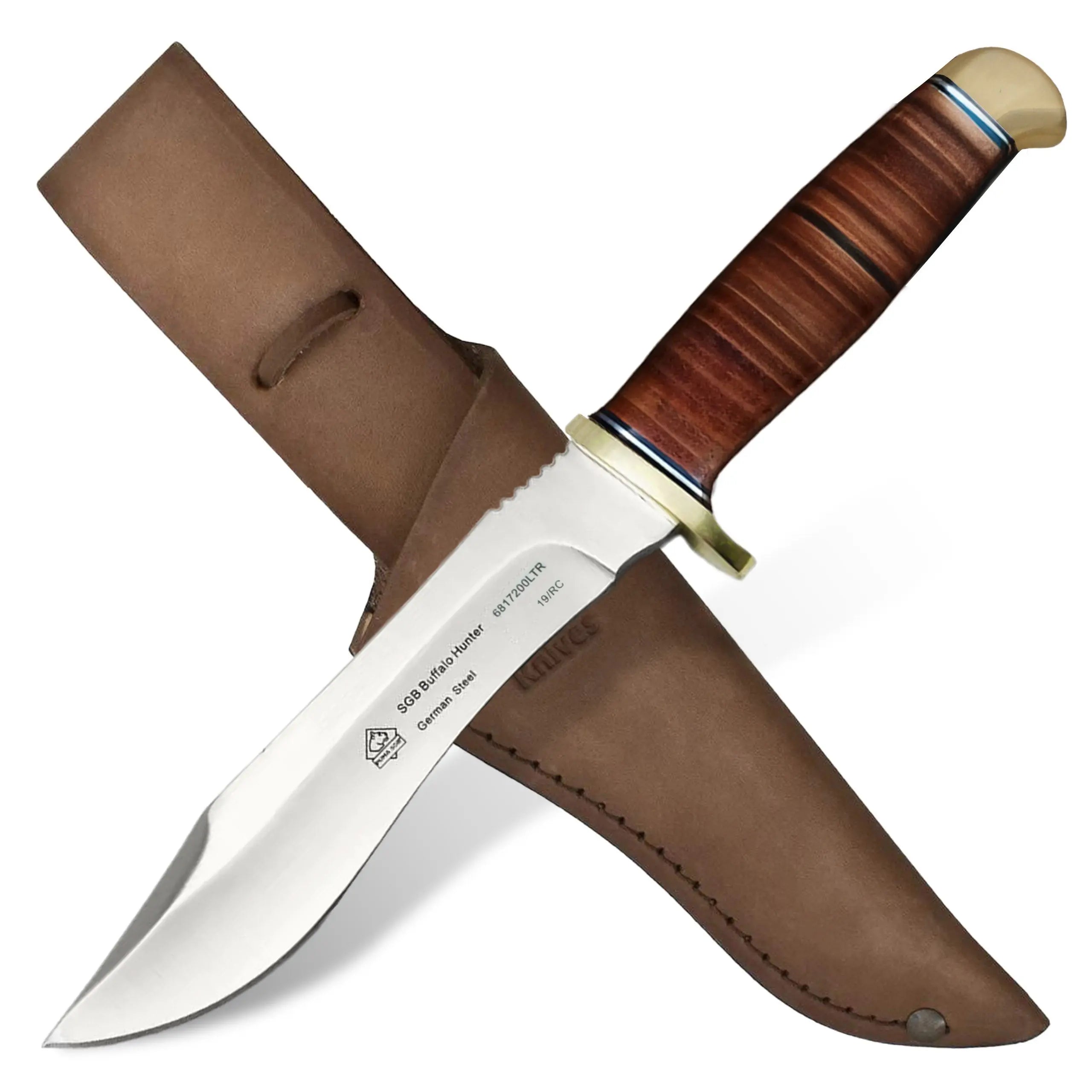 puma-sgb-buffalo-hunter-jagdmesser-leder-recurve-lederscheide image 1
