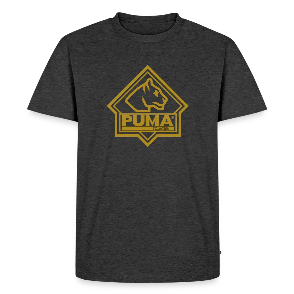 puma-heritage-t-shirt-herren-baumwolle-schwarz-logo-front image 1