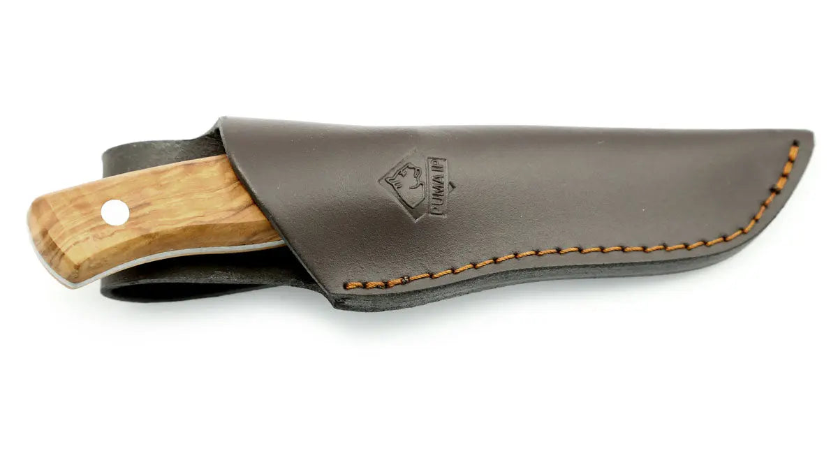 puma-ip-valencia-olive-jagdmesser-olivenholz-mit-lederscheide image 6