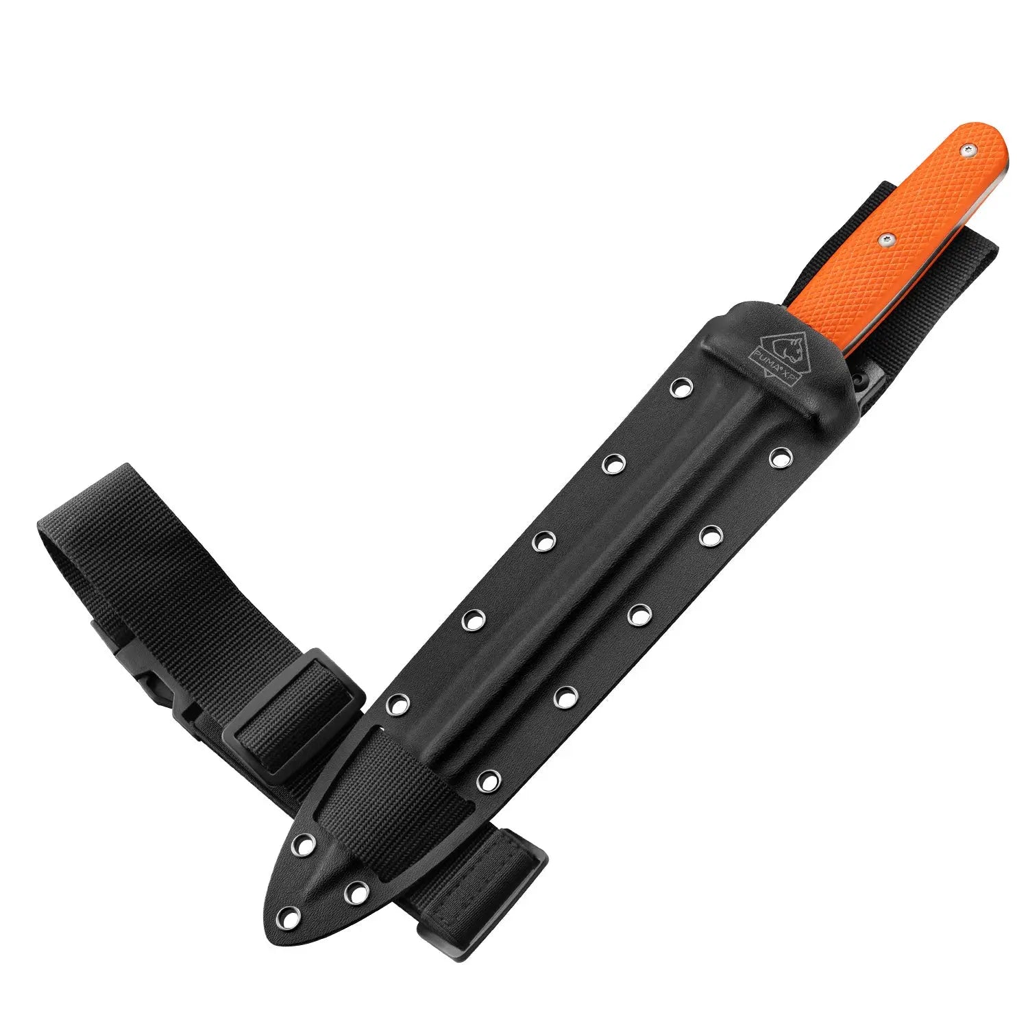puma-xp-pig-sticker-15-abfangmesser-orange-g10-kydex-440-stahl image 3