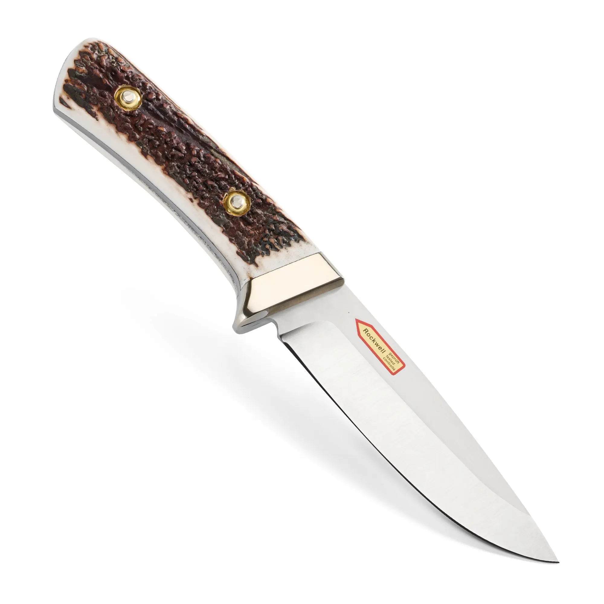 puma-rotwild-jagdmesser-hirschhorn-flachschliff-neusilber image 2
