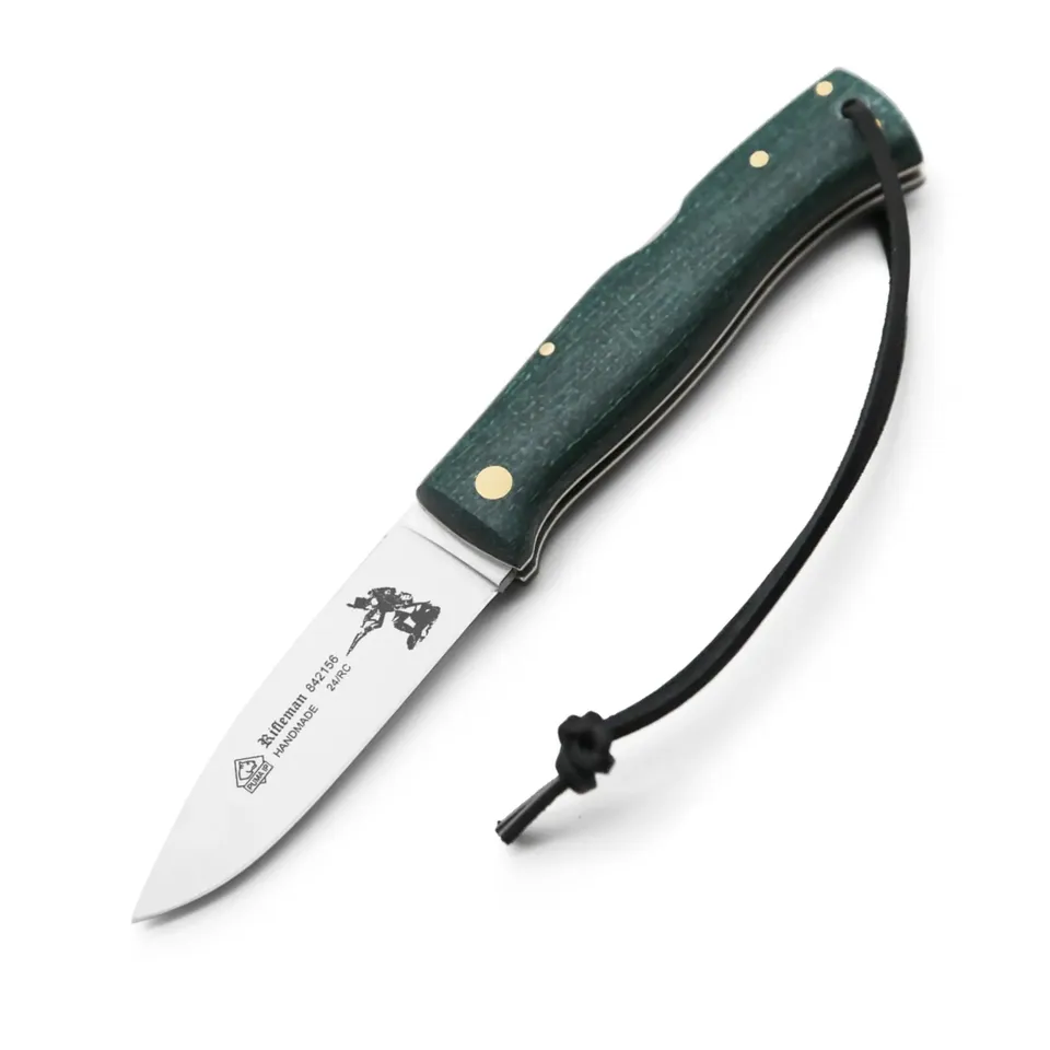 puma-ip-rifleman-taschenmesser-jute-micarta-gr-n image 1