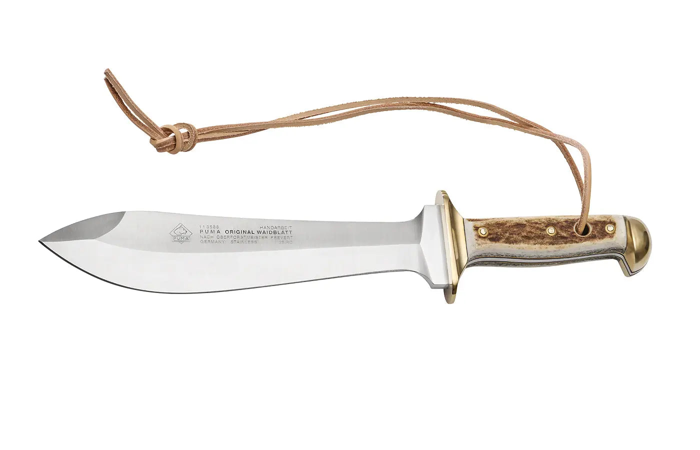 puma-waidbesteck-jagdmesser-set-hirschhorn-waidblatt-mit-nicker image 3