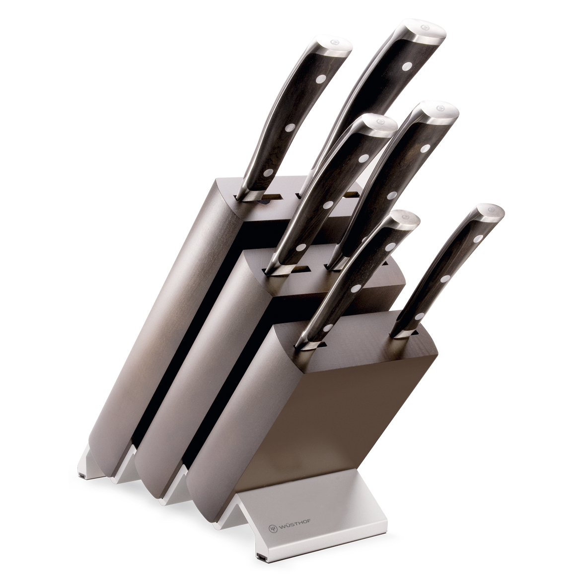 w-sthof-ikon-messerblock-7-teilig-blackwood-kochmesser-set image 1