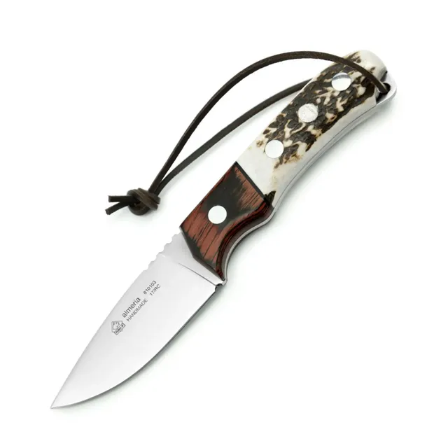puma-ip-almeria-jagdmesser-hirschhorn-lederscheide image 1