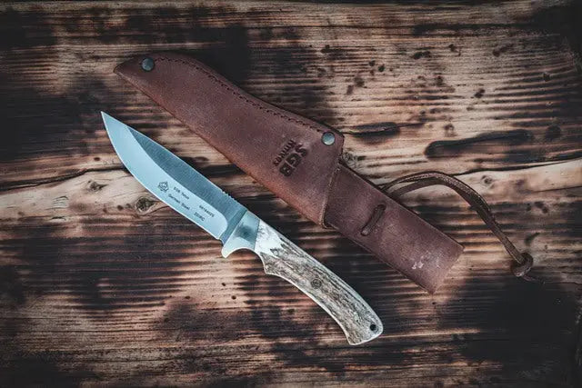 puma-sgb-teton-feststehendes-messer-hirschhorn-lederscheide image 3