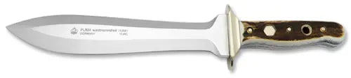 puma-waidmannsheil-jagdmesser-hirschhorn-mit-gravurplatte image 1