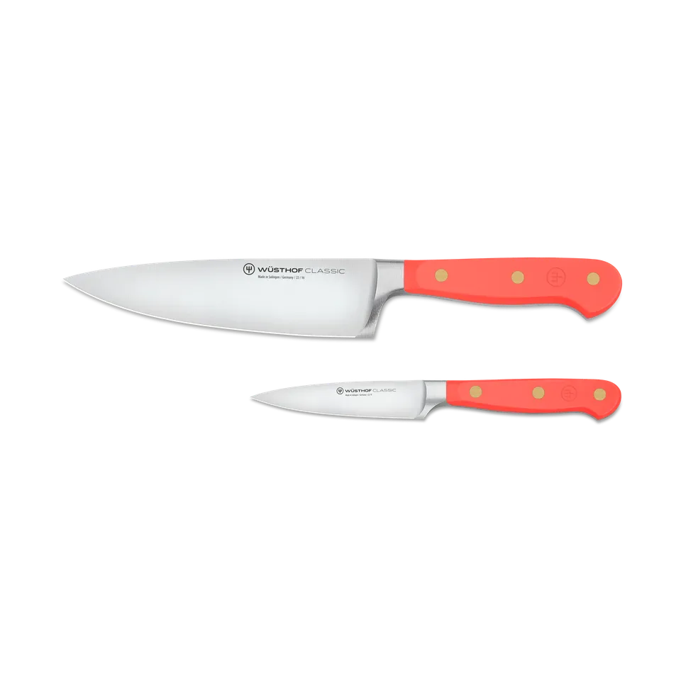 w-sthof-classic-messerset-2-teilig-coral-peach-kochmesser image 1