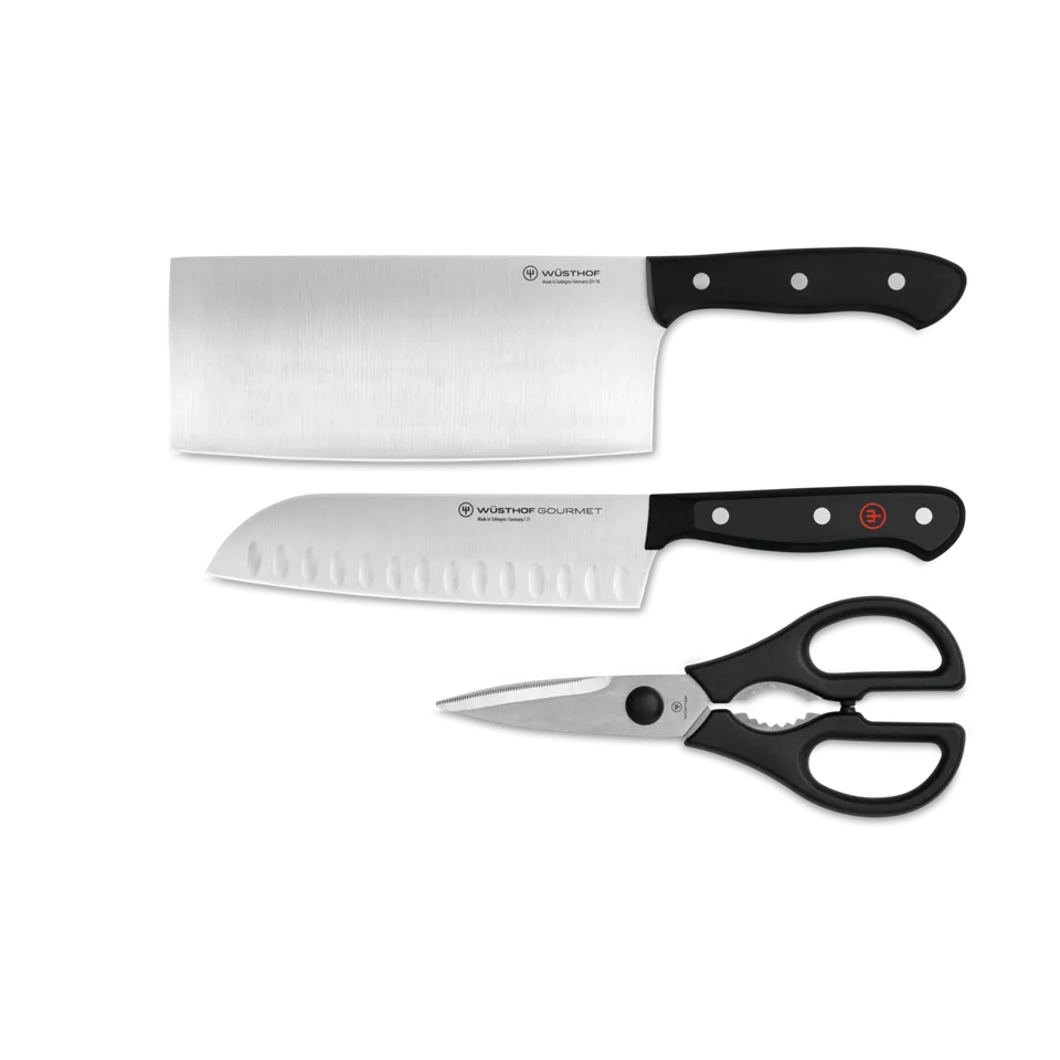 w-sthof-gourmet-messerset-3-teilig-santoku-schere image 1