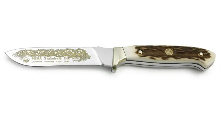 puma-jagdnicker-240-feststehendes-jagdmesser-goldene-tzung image 1