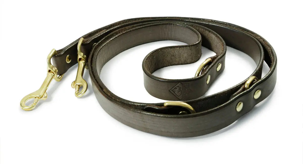puma-leder-hundehalsband-leine-sattelleder-50-cm-braun image 2