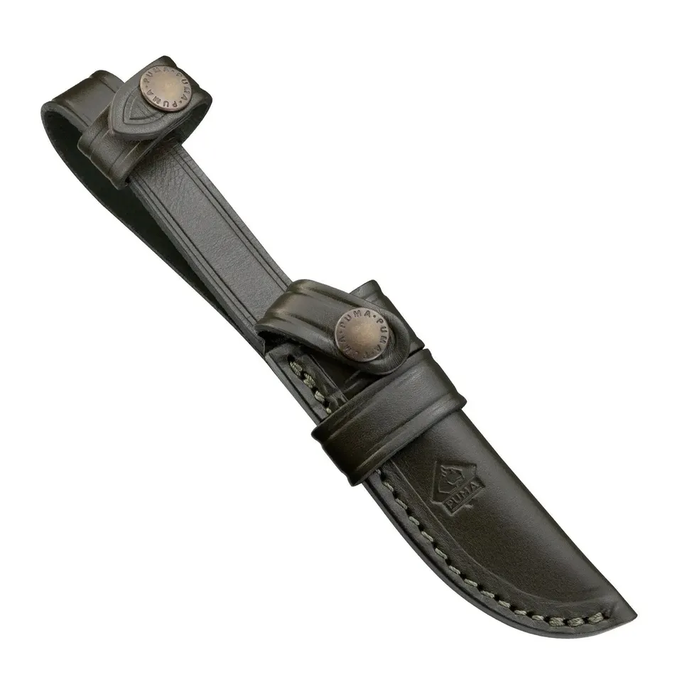 puma-jagdnicker-lederscheide-gro-dunkelgr-n-sattelleder image 1