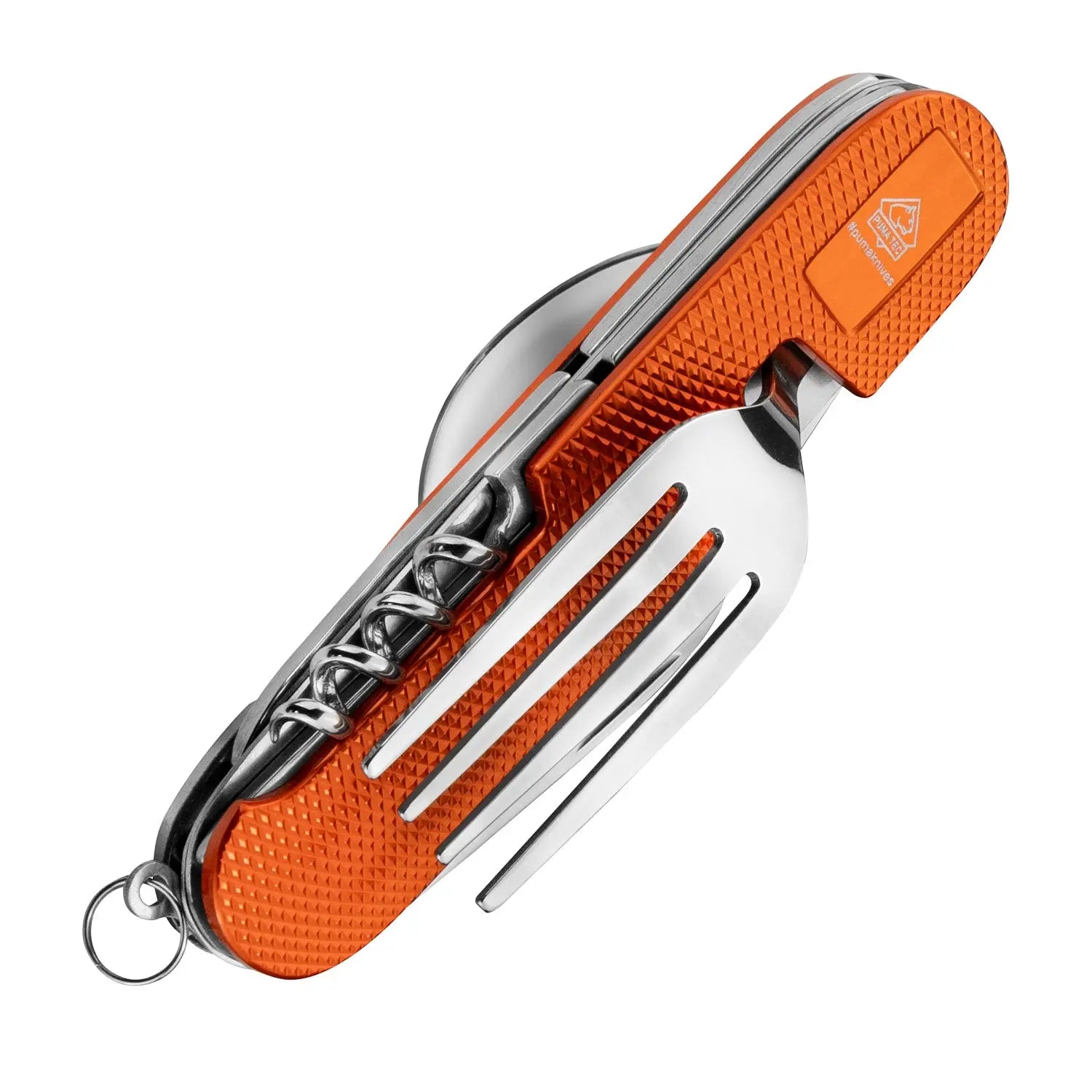 puma-tec-camping-tool-multitool-besteck-orange-mit-leinenbeutel image 3