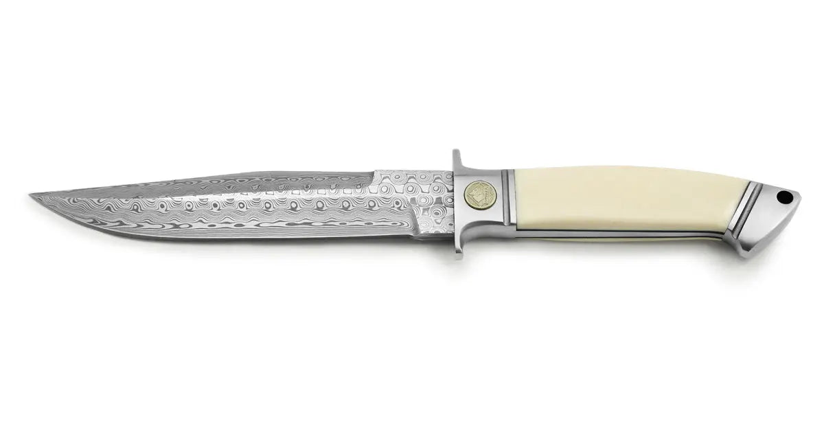 puma-cougar-rose-damast-feststehendes-messer-elfenbein-limitiert image 1