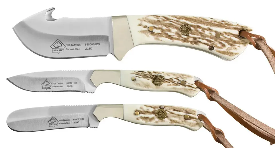 puma-sgb-trophycare-set-jagdmesserset-3-teilig-mit-lederscheide image 1