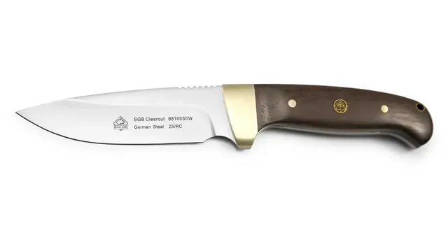 puma-sgb-clearcut-jagdmesser-jacaranda-holz-mit-lederscheide image 1