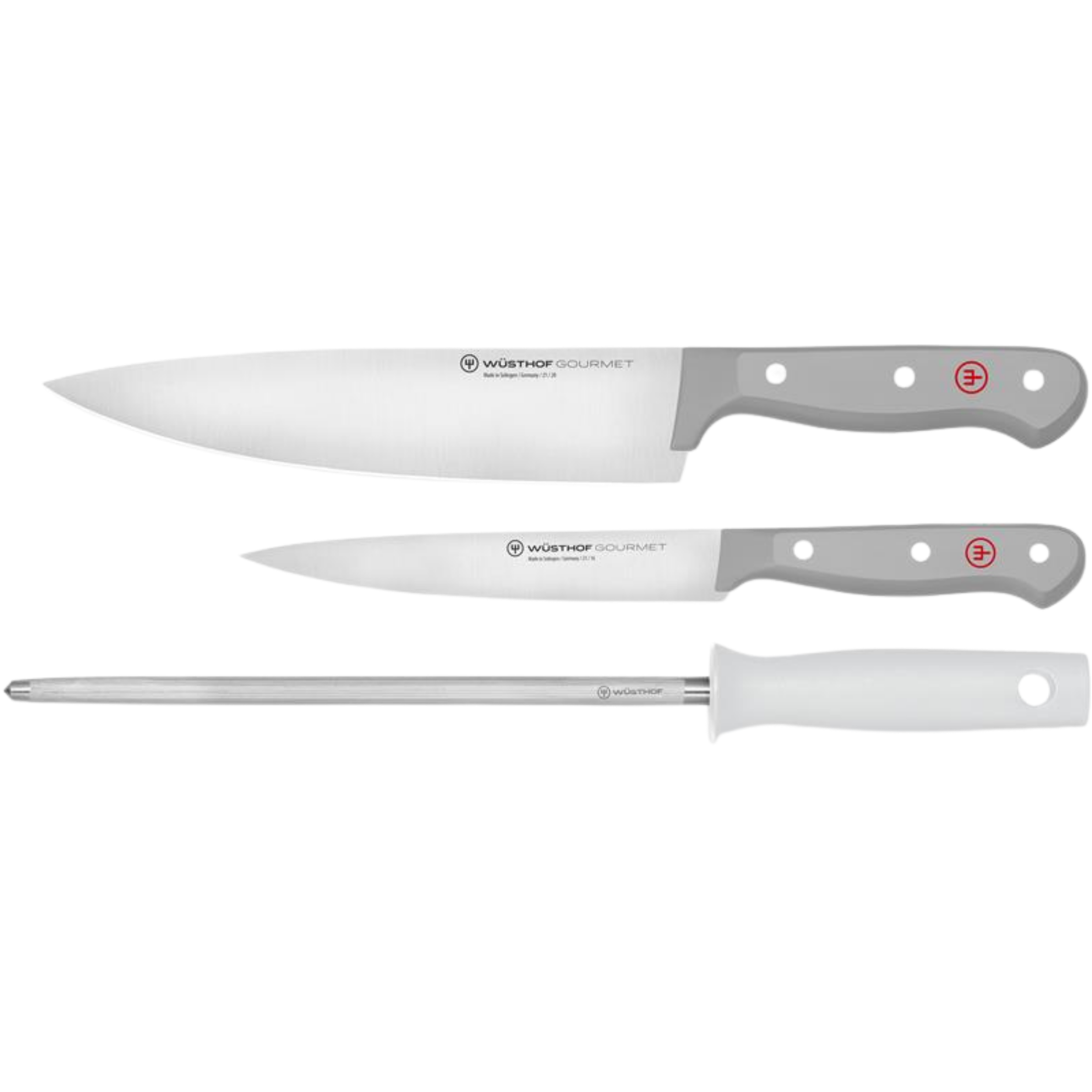 w-sthof-gourmet-messerset-3-tlg-grau-mit-wetzstahl image 1
