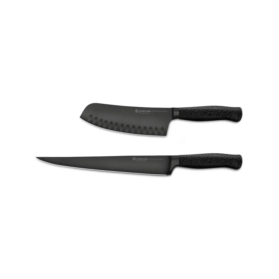 w-sthof-performer-messerset-2-teilig-dlc-schwarz-rotoku image 1