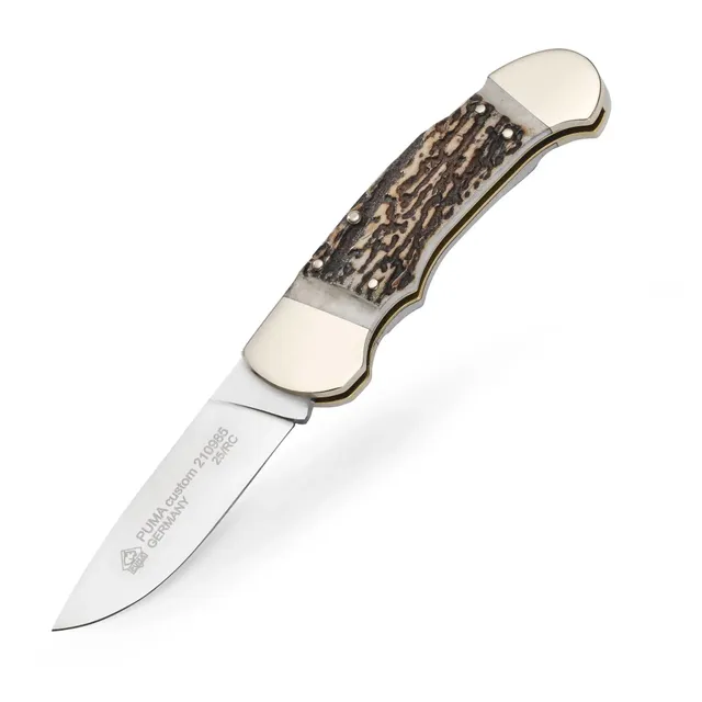 puma-custom-taschenmesser-hirschhorn-jagdtaschenmesser-edc image 1