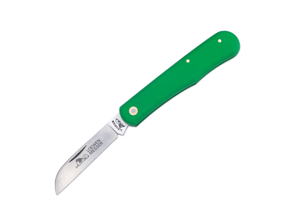 loewen-messer-taschenmesser-mod-1155-klappmesser-gr-n-gussstahl image 1