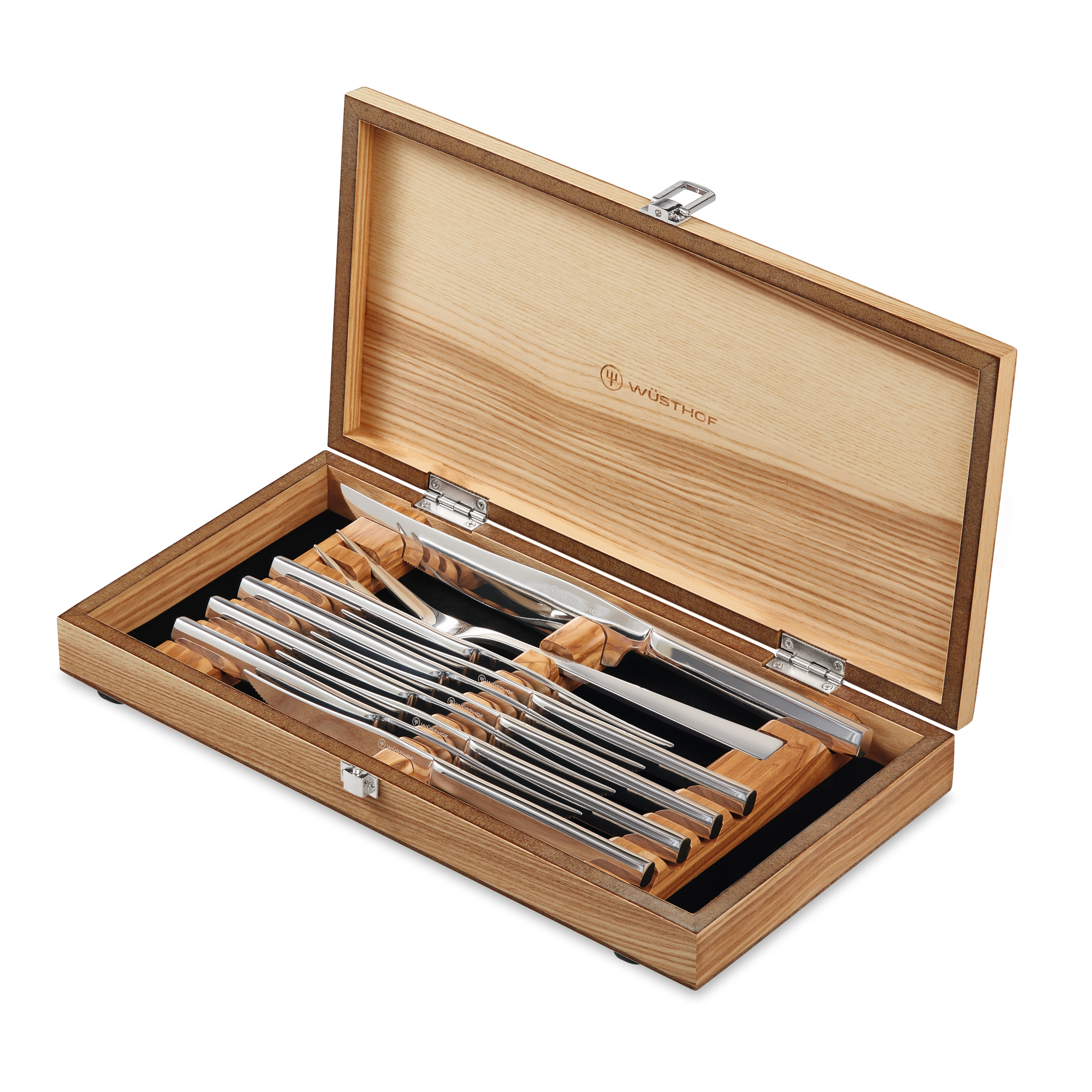 w-sthof-classic-steakmesser-set-10-tlg-olivenholz-kiste image 1