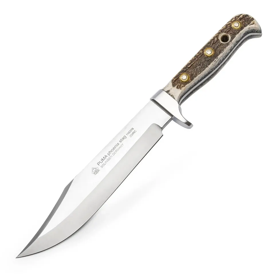 puma-phoenix-bowie-jagdmesser-hirschhorn-mit-lederscheide image 1