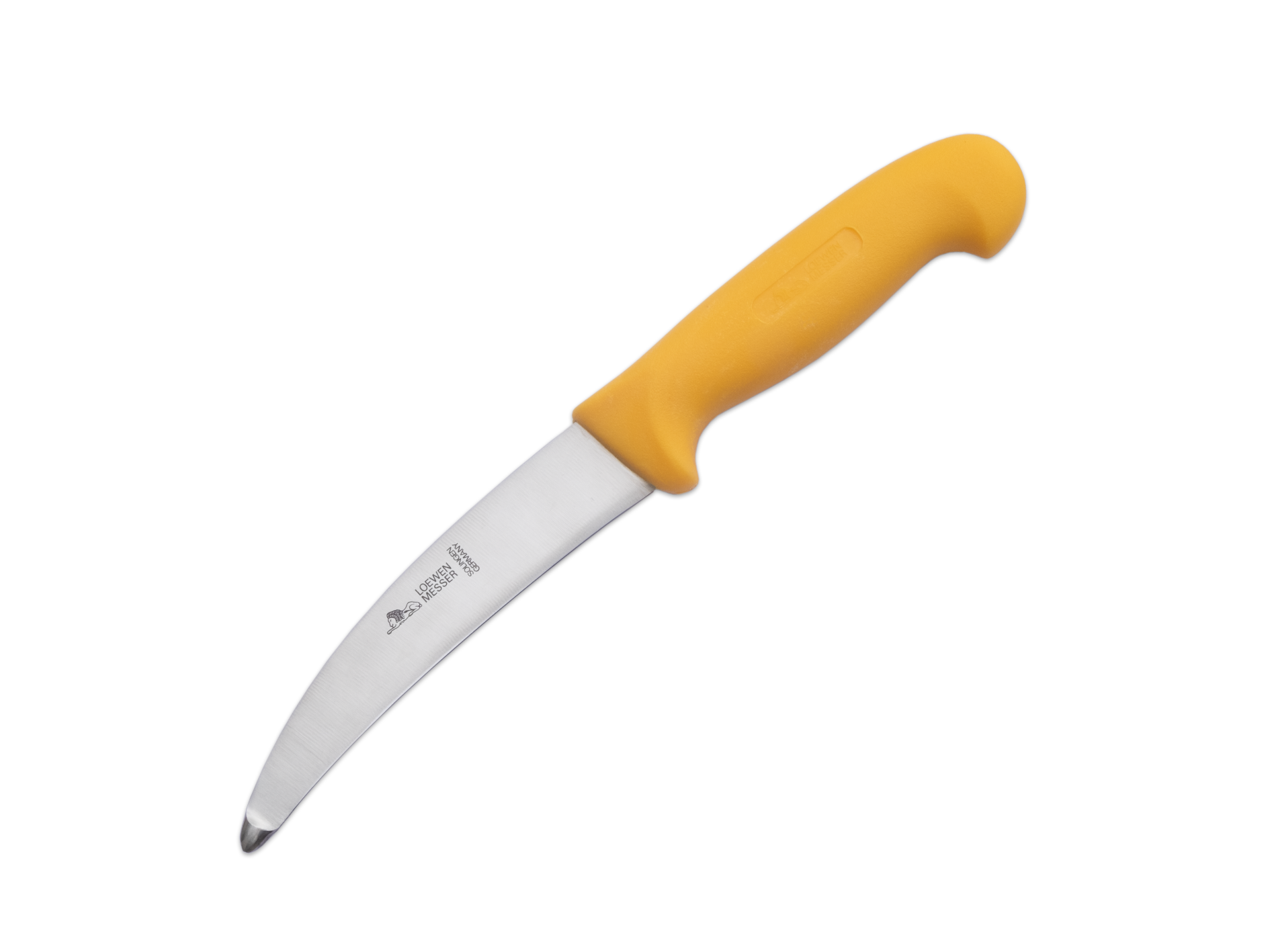 loewen-messer-arbeitsmesser-mod-865-gebogen-gelb-14-5-cm image 1