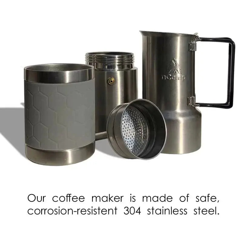 ncamp-camping-kaffeemaschine-espresso-edelstahl-kompakt image 2