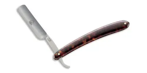 puma-rasiermesser-schildpatt-celluloid-rot-braun-bartmesser image 1