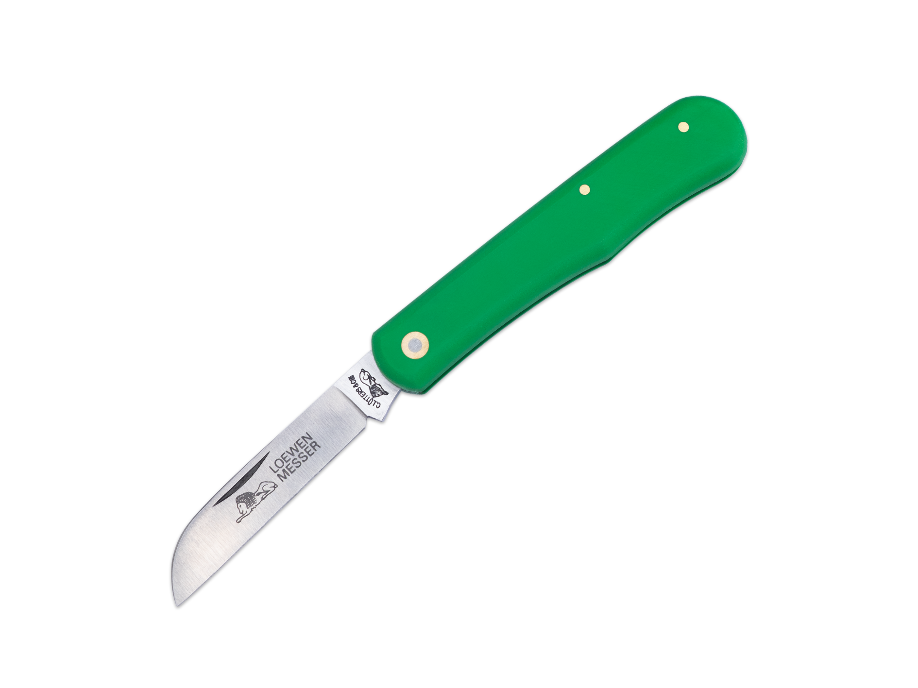 loewen-messer-taschenmesser-mod-1155-klappmesser-gr-n-gussstahl image 1