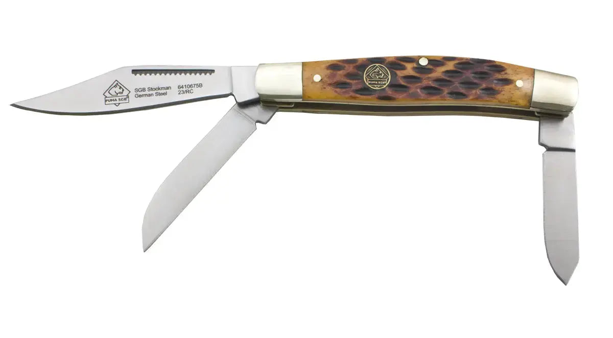 puma-sgb-stockman-brown-jigged-bone-taschenmesser-3-klingen image 5