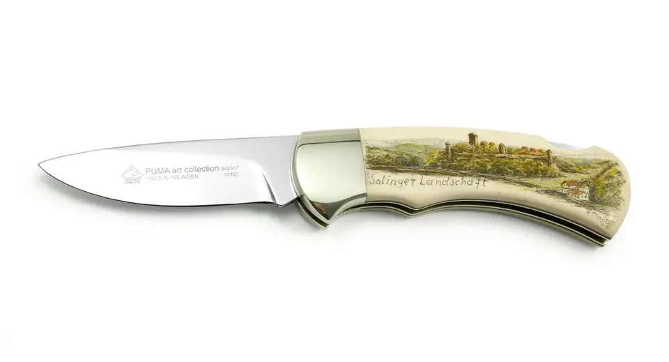 puma-4-star-nicker-sammlermesser-solinger-landschaft-micarta image 1