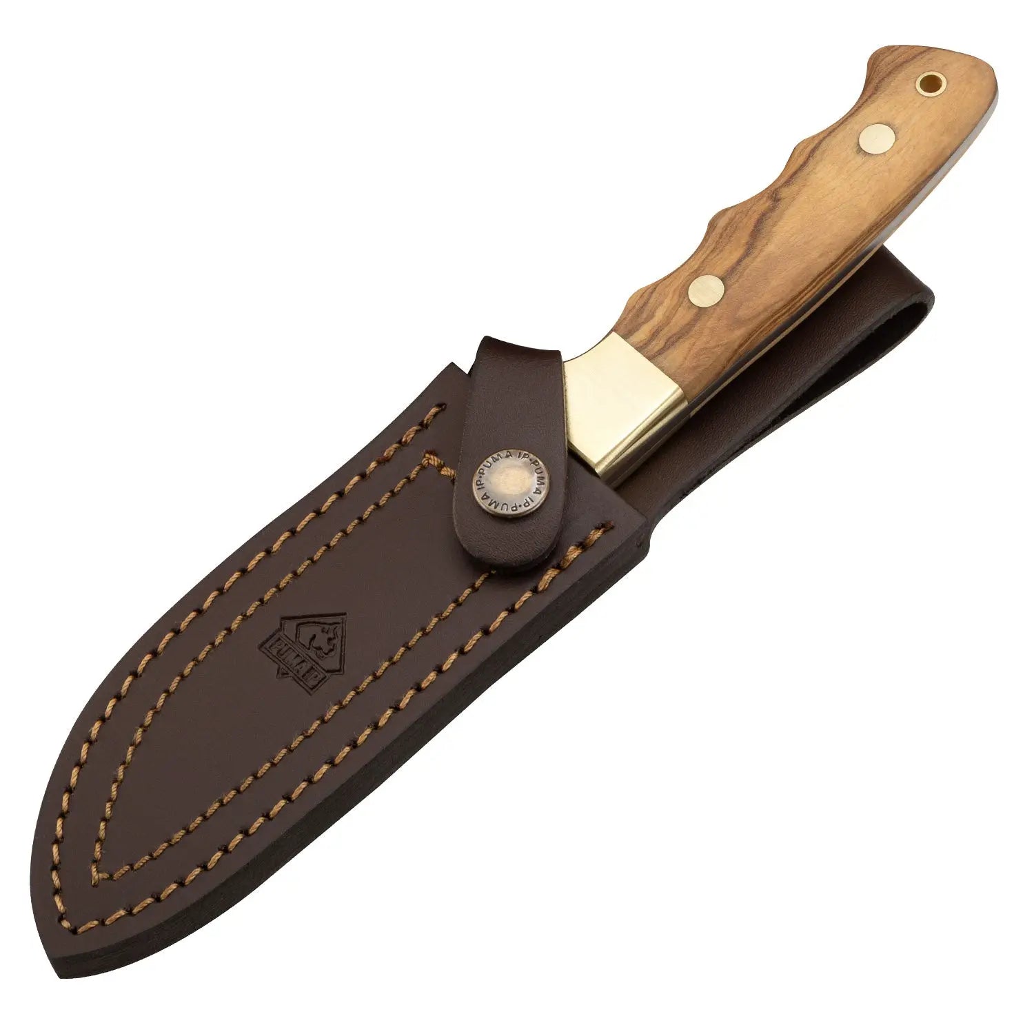 puma-ip-outdoor-olive-jagdmesser-olivenholz-mit-lederscheide image 3