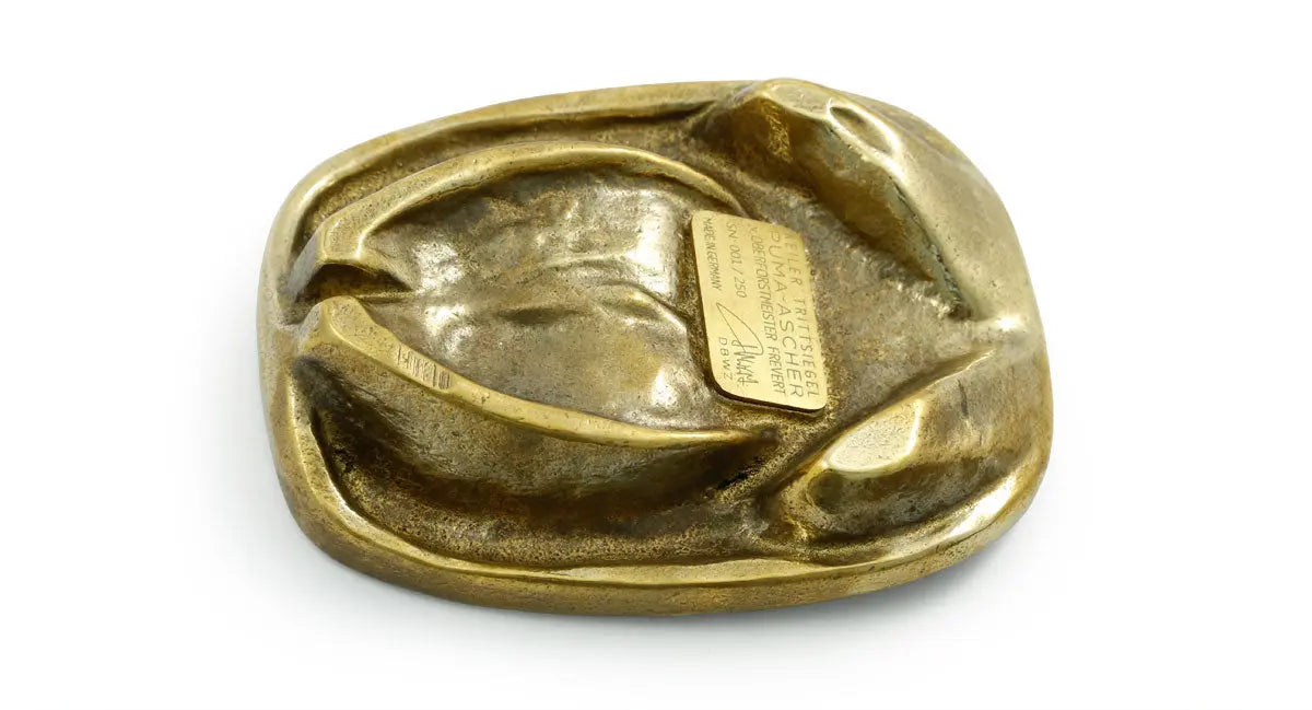 puma-trittsiegel-keiler-messing-aschenbecher-briefbeschwerer image 3