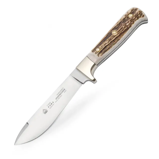 puma-jagdnicker-jagdmesser-hirschhorn-nach-frevert-123mm image 1