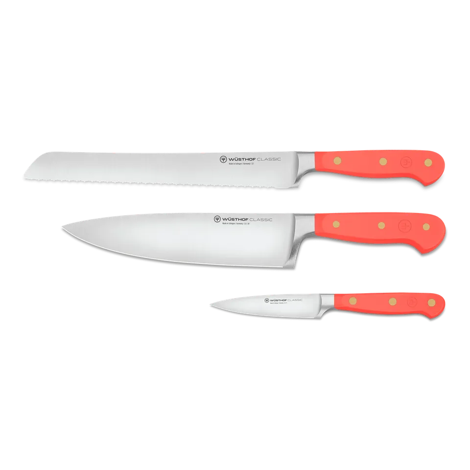 w-sthof-classic-3-tlg-messerset-coral-peach-kochmesser image 1
