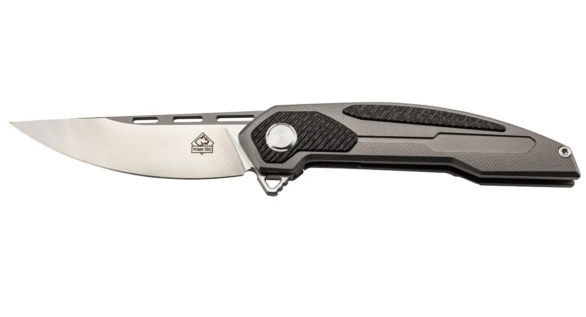 puma-tec-einhandmesser-d2-two-tone-titan-carbon-mit-clip image 1