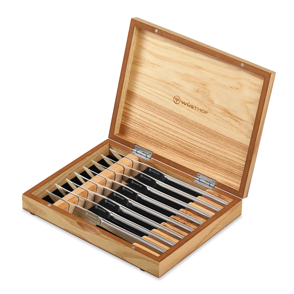 w-sthof-classic-mignon-steakmesser-set-8-tlg-olivenholz image 1