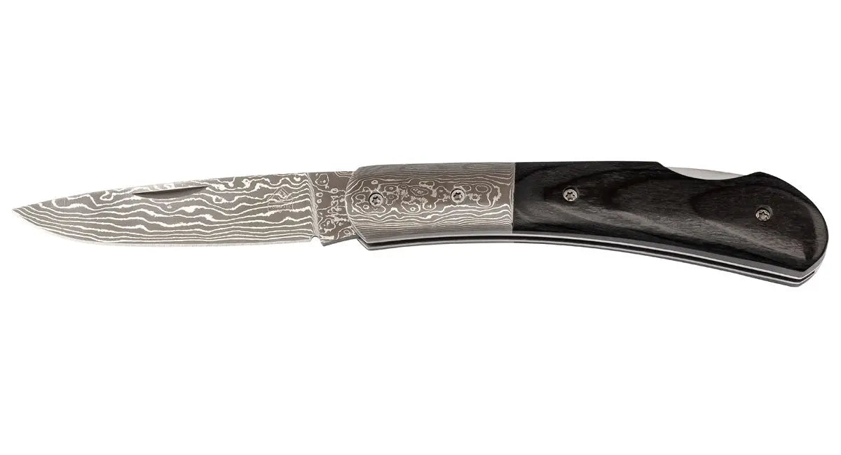 puma-tec-damast-taschenmesser-pakkaholz-back-lock image 1
