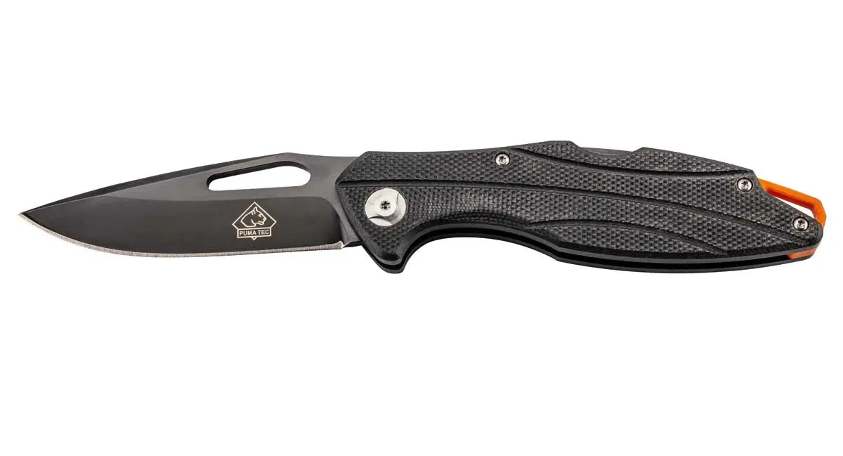 puma-tec-einhandmesser-g10-taschenmesser-schwarz-mit-clip-back-lock image 1
