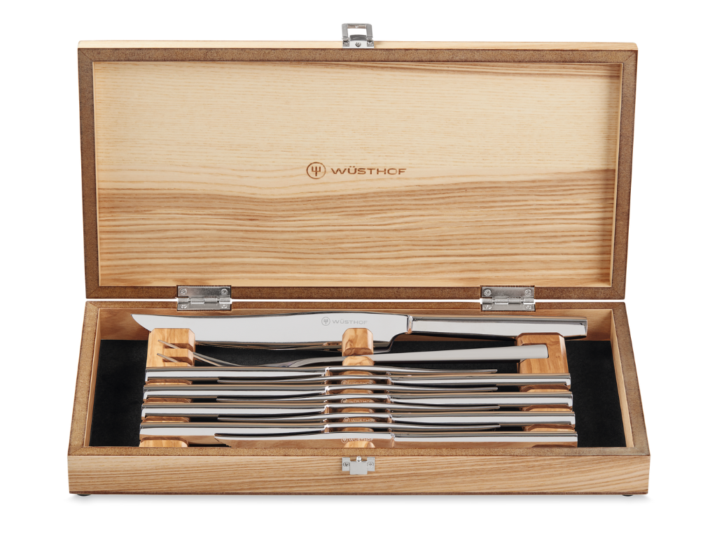w-sthof-classic-steakmesser-set-10-tlg-olivenholz-kiste image 2