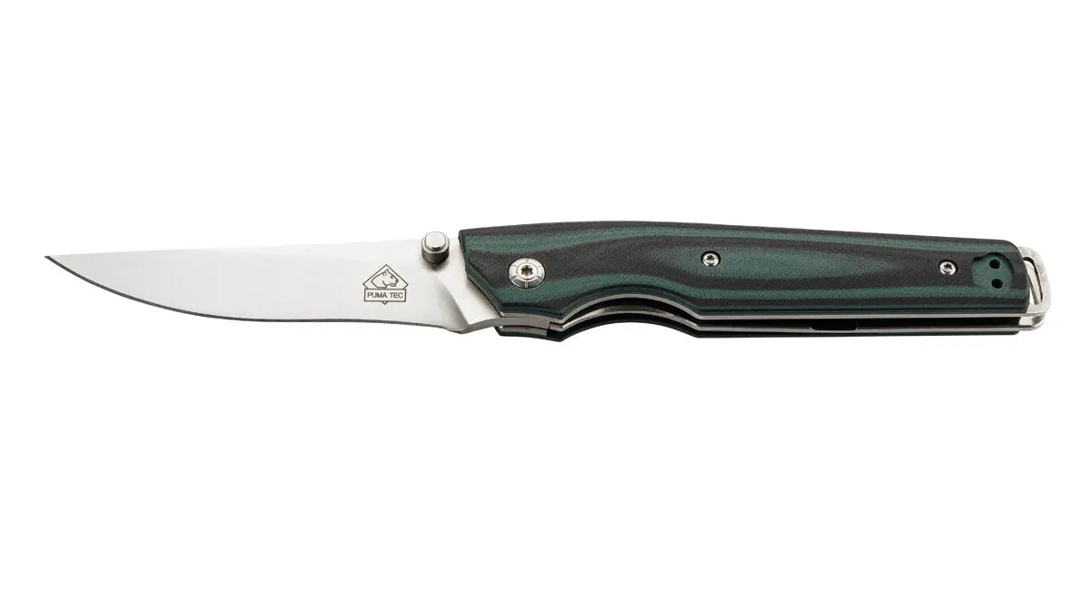 puma-tec-einhandmesser-gr-n-schwarz-g10-liner-lock-aisi-420 image 1