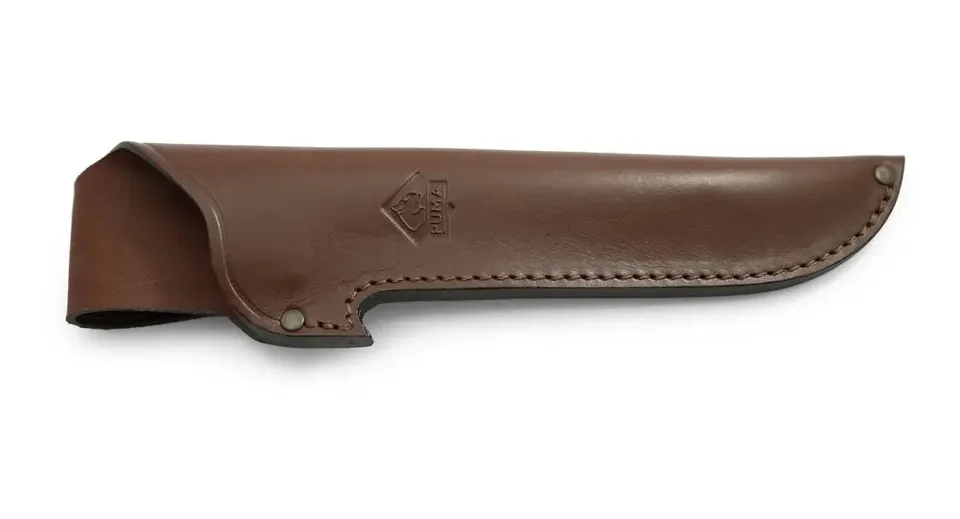 puma-robuster-lederscheide-cognac-leder-nussbaumholz image 1