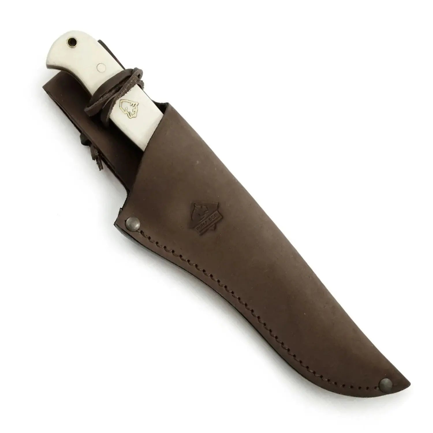 puma-sgb-buffalo-hunter-feststehendes-messer-wei-er-knochen image 2
