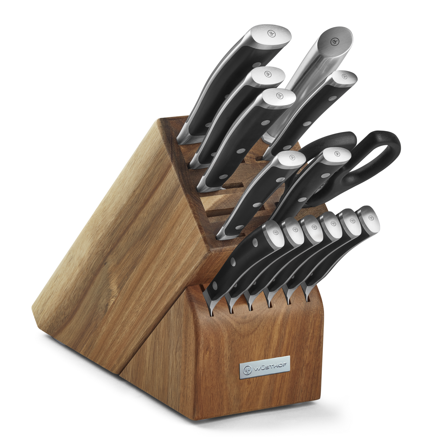 w-sthof-classic-ikon-messerblock-set-15-tlg-akazie image 1