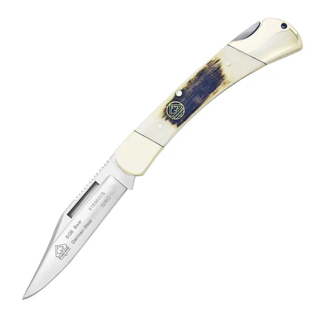 puma-sgb-bear-stag-taschenmesser-hirschhorn-back-lock image 1