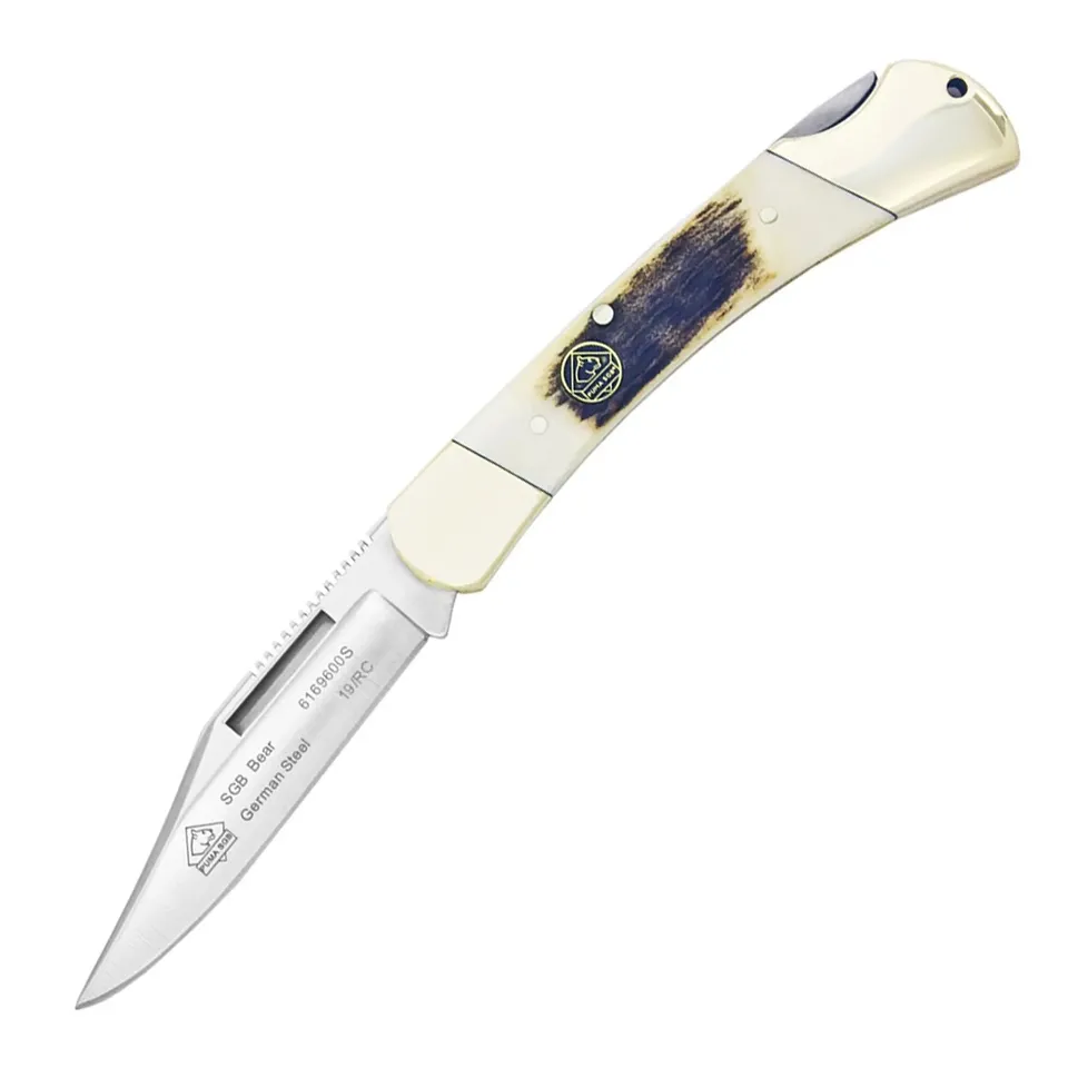 puma-sgb-bear-stag-taschenmesser-hirschhorn-back-lock image 1