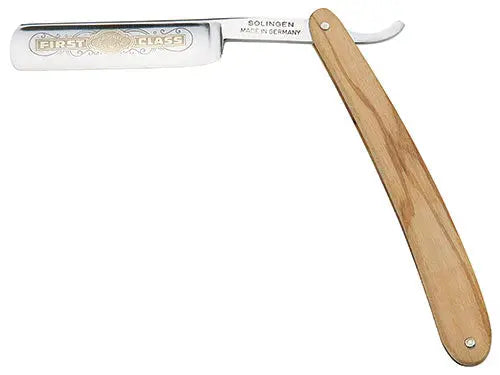 puma-rasiermesser-gold-tzung-olive-holzgriff-solingen image 1