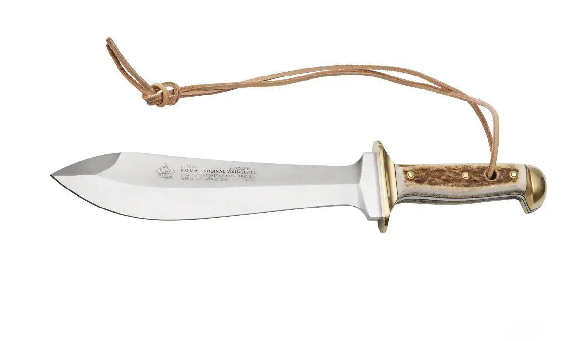 puma-waidblatt-jagdmesser-hirschhorn-feststehend-mit-scheide image 4