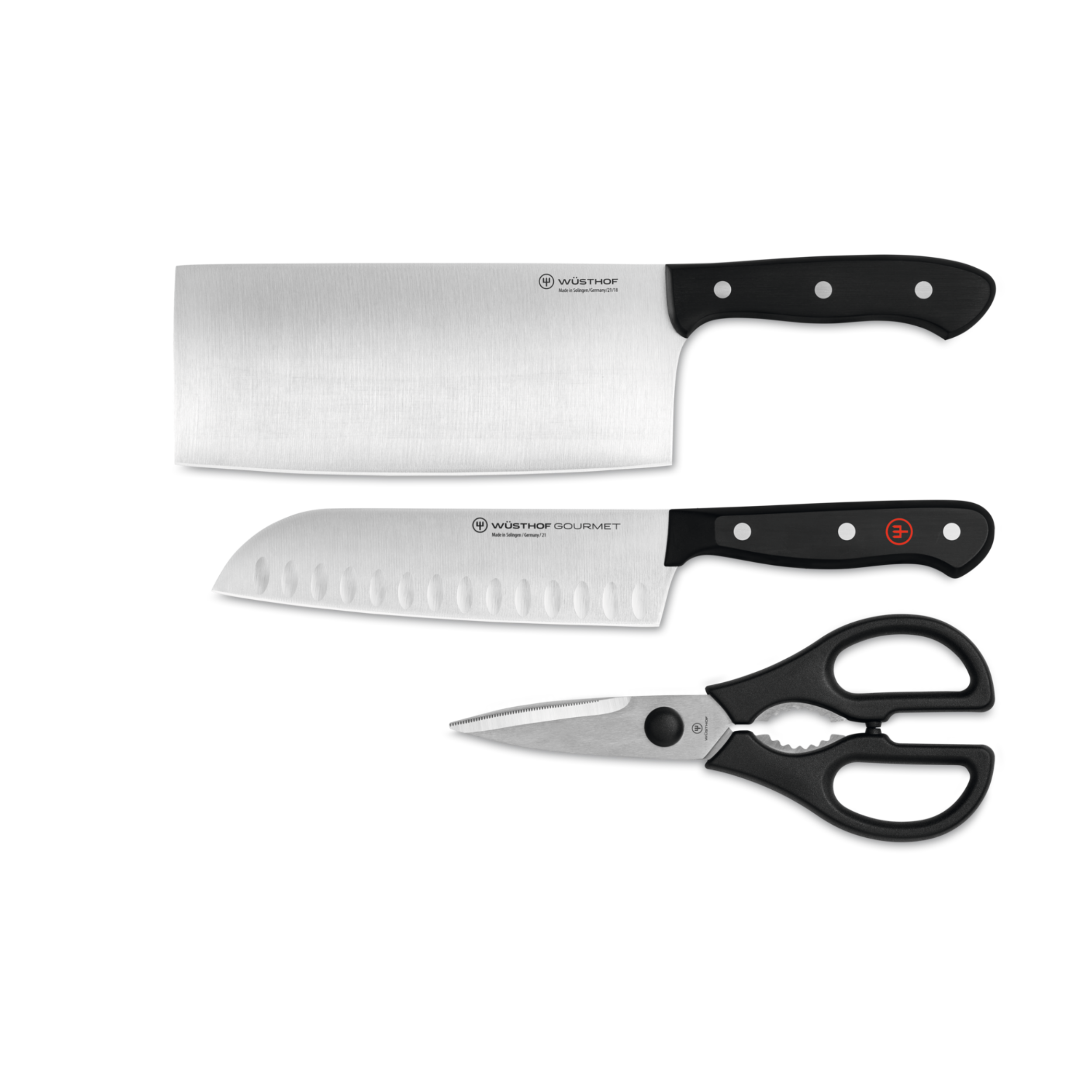 w-sthof-gourmet-messerset-3-teilig-santoku-schere image 1